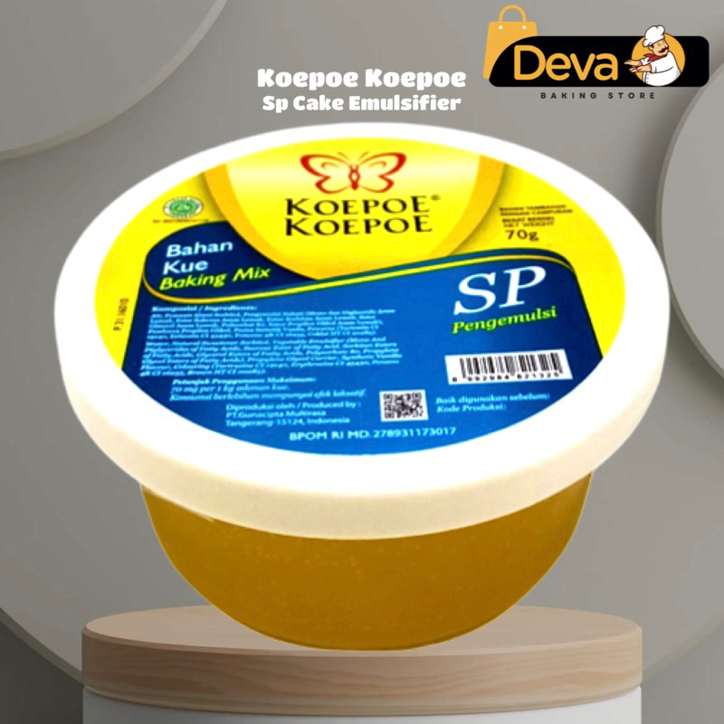 

Koepoe Koepoe Sp Cake Emulsifier - Sp Kupu Kupu Penstabil Kue 70gr