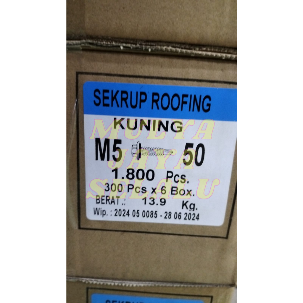 SEKRUP ROOFING BAUT ROOFING 5CM / 2 INCHI MEREK LION