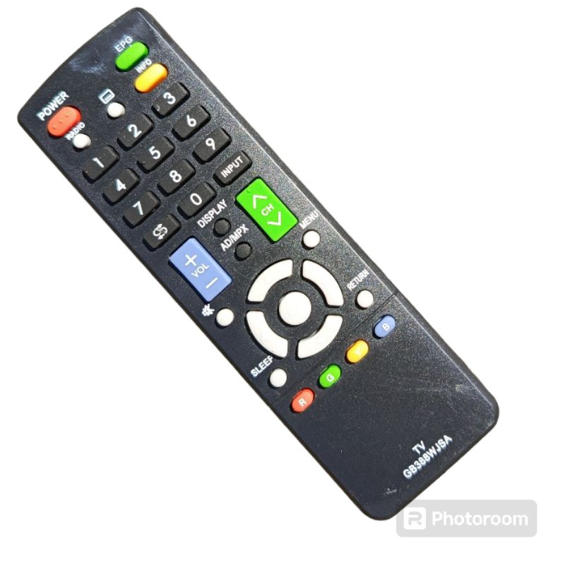 remot led tv sharp, remot tv sharp led langsung pakai