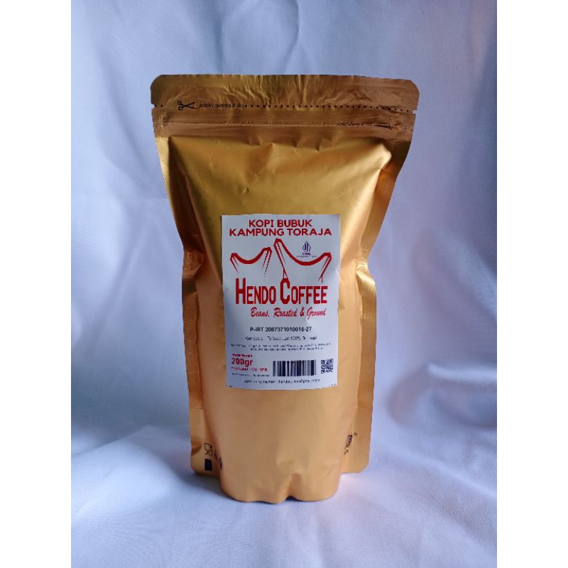 

Toraja kopi bubuk robusta Hendo Coffee 200gr