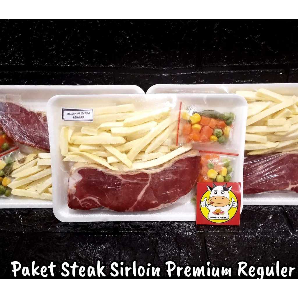 

PAKET STEAK SIRLOIN PREMIUM PAKET HEMAT SIAP MASAK - DISASS JOGJA