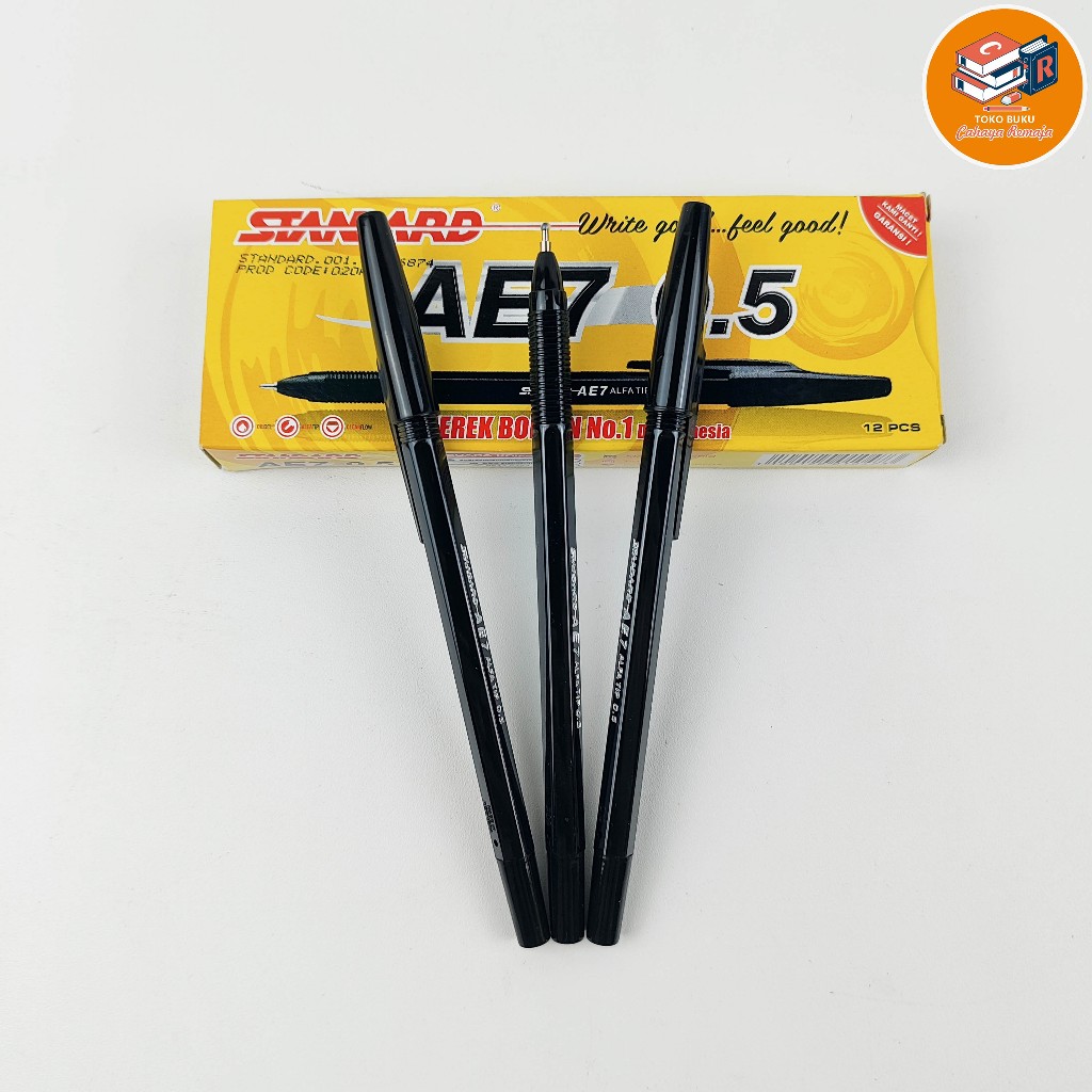 

Pulpen Ae7 Standard 1Pak isi 12pcs Pen Bolpoin 0.5mm