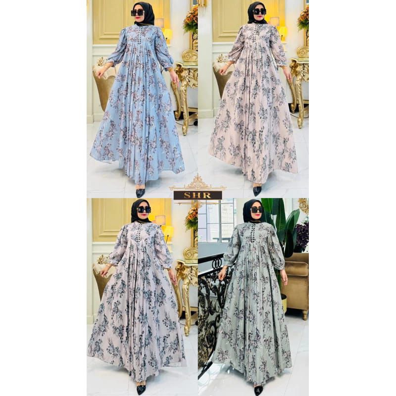 NEW MAXI DRESS KATUN IMPORT TEXTURE SOFT 100% SHR