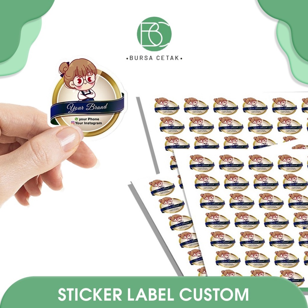 

BURSA CETAK - Cetak / Print Sticker Vynil A3+ / Stiker Label / Lebel Produk Makanan minuman