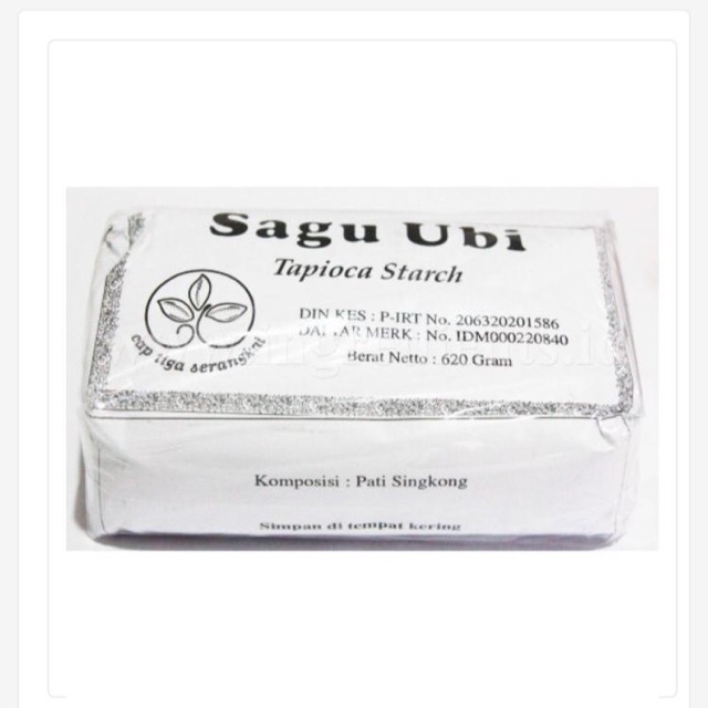 

Tepung Sagu Ubi - Tapioca Starch Cap Tiga Serangkai 620gr