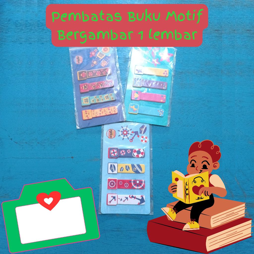 

PEMBATAS BUKU INDEX MARK BERGAMBAR 1 LEMBAR
