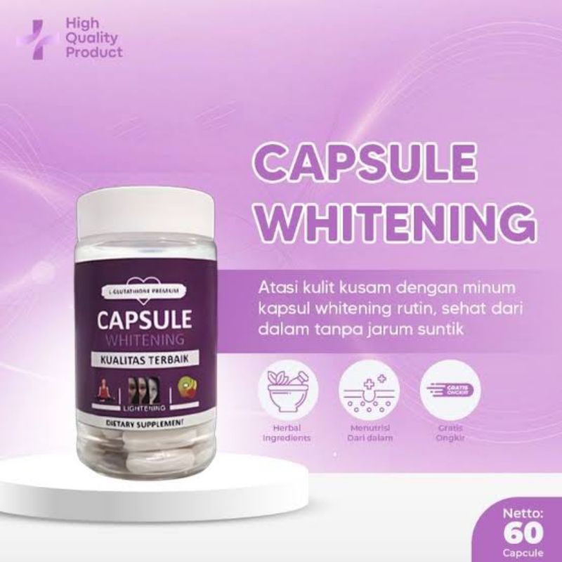 KAPSUL PEMUTIH KULIT | CAPSULE WHITENING | PEMUTIH KULIT BADAN DAN WAJAH