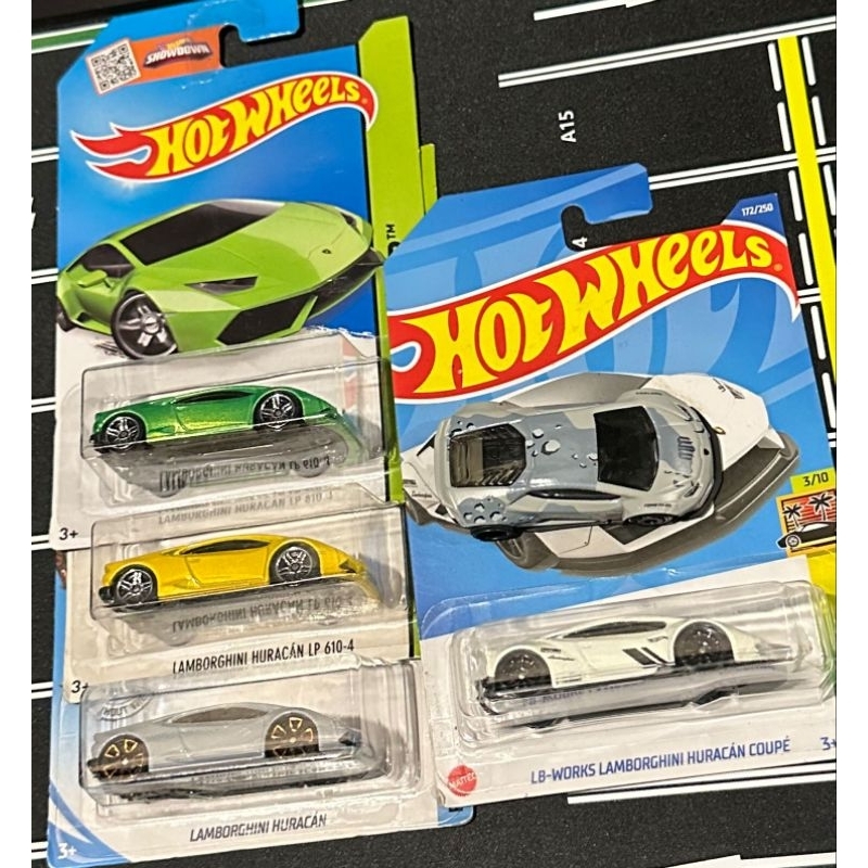 hot wheels Lamborghini huracan set of 5