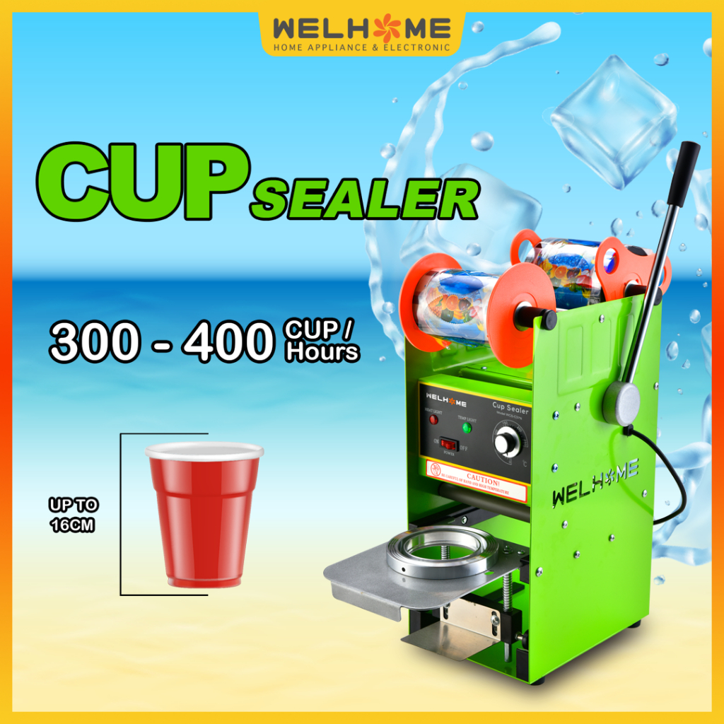 mesin pres Mesin Cup Sealer C37 Press Gelas Plastik Sealing Machine Ukuran 22 OZ