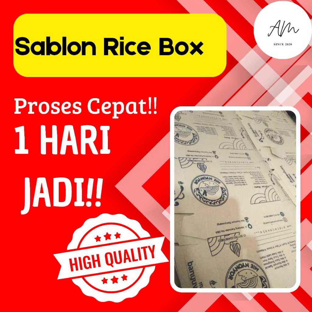 

Sablon Rice Box | Kotak Nasi Berbagai Macam Ukuran