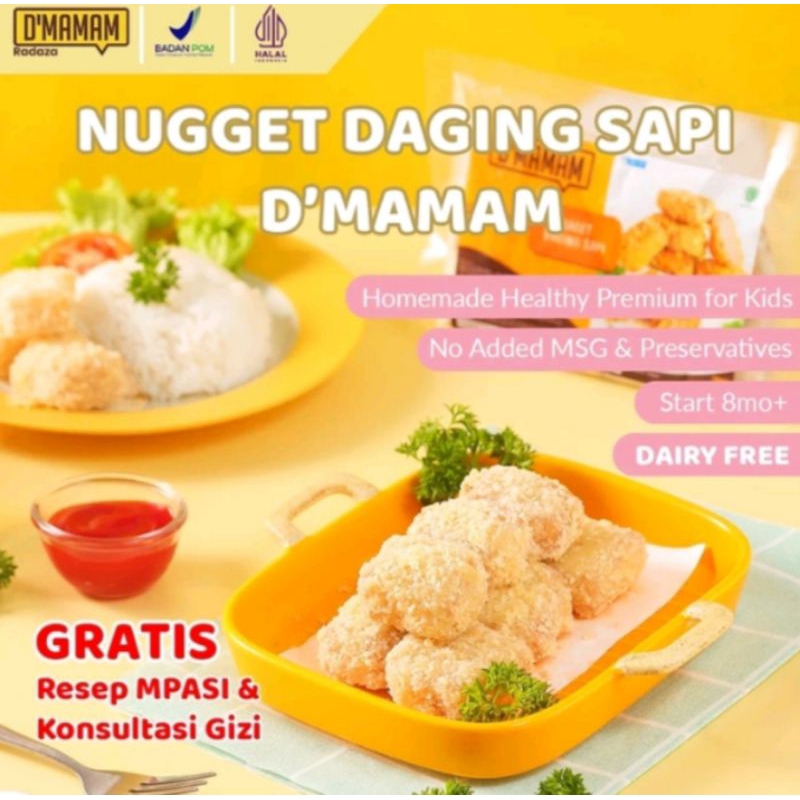 

D'Mamam Nugget Daging Sapi 225gr