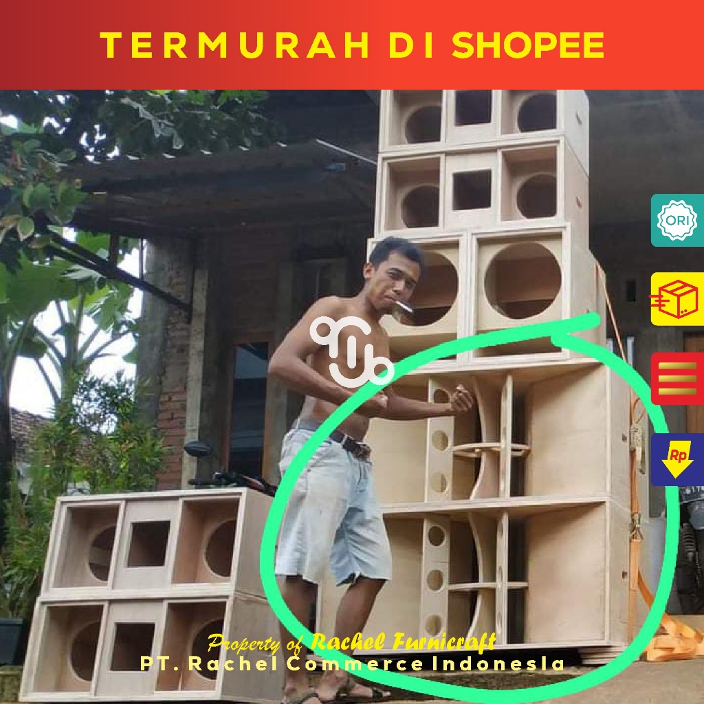 Jual Box Speaker CLA Single & Double 18 inch Mentahan