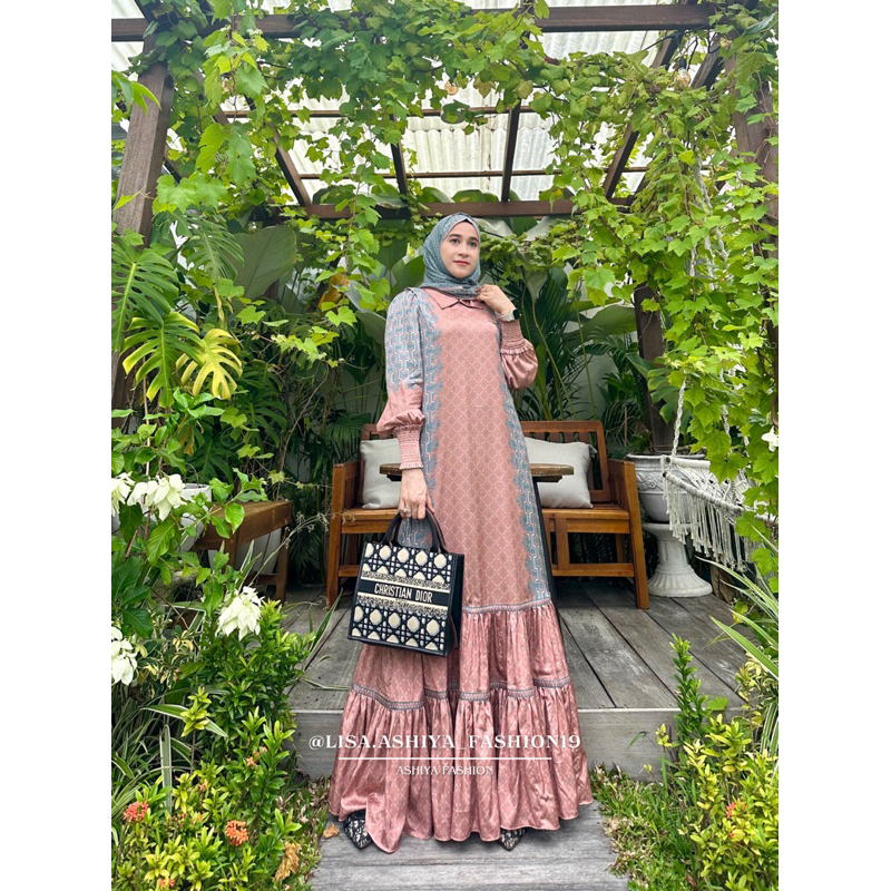 NVS SISWARA DRES SET SCRAF/NOVIA SUKIJO SISWARA DRES SET SCRAF VOAL PREMIUM