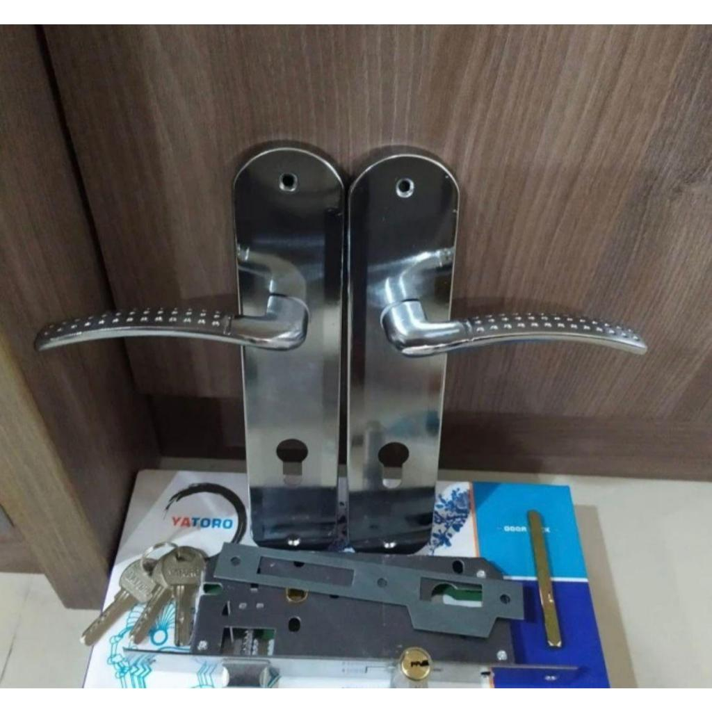 Kunci Pintu Rumah Tanggung YATORO / 1 Set plus Body anak kunci 3