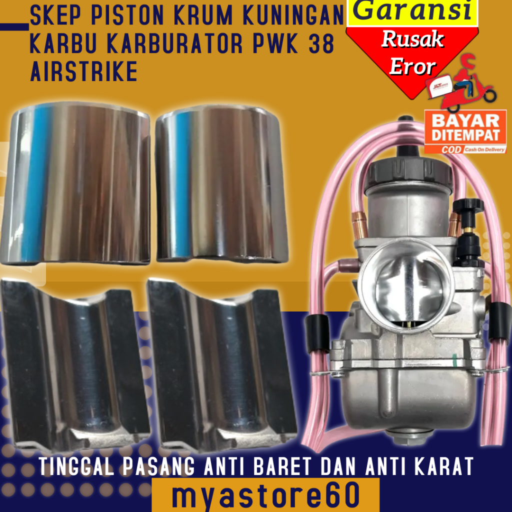 Skep Sekep Piston Karburator Karbu Keihin Crom Krum Kuningan Sparepart Daleman Carburator Carbu PWK3