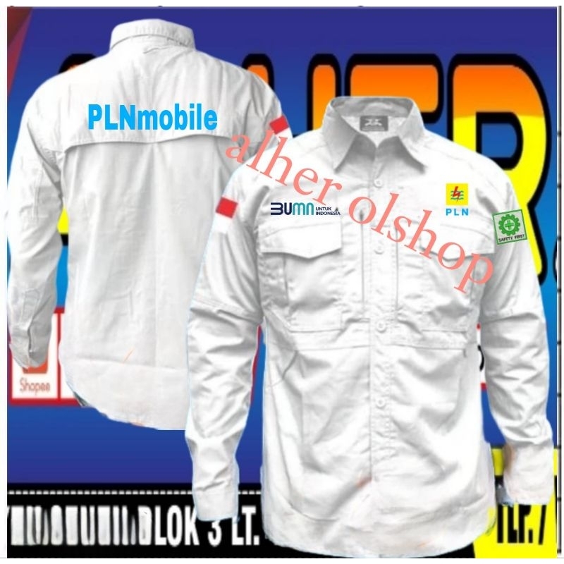 kemeja tactical PLN mobile baju tactical PLN mobile seragam tactical PLN mobile kemeja PLN mobile ba