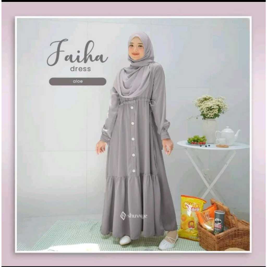 Faiha Dress Gamis Busui Friendly