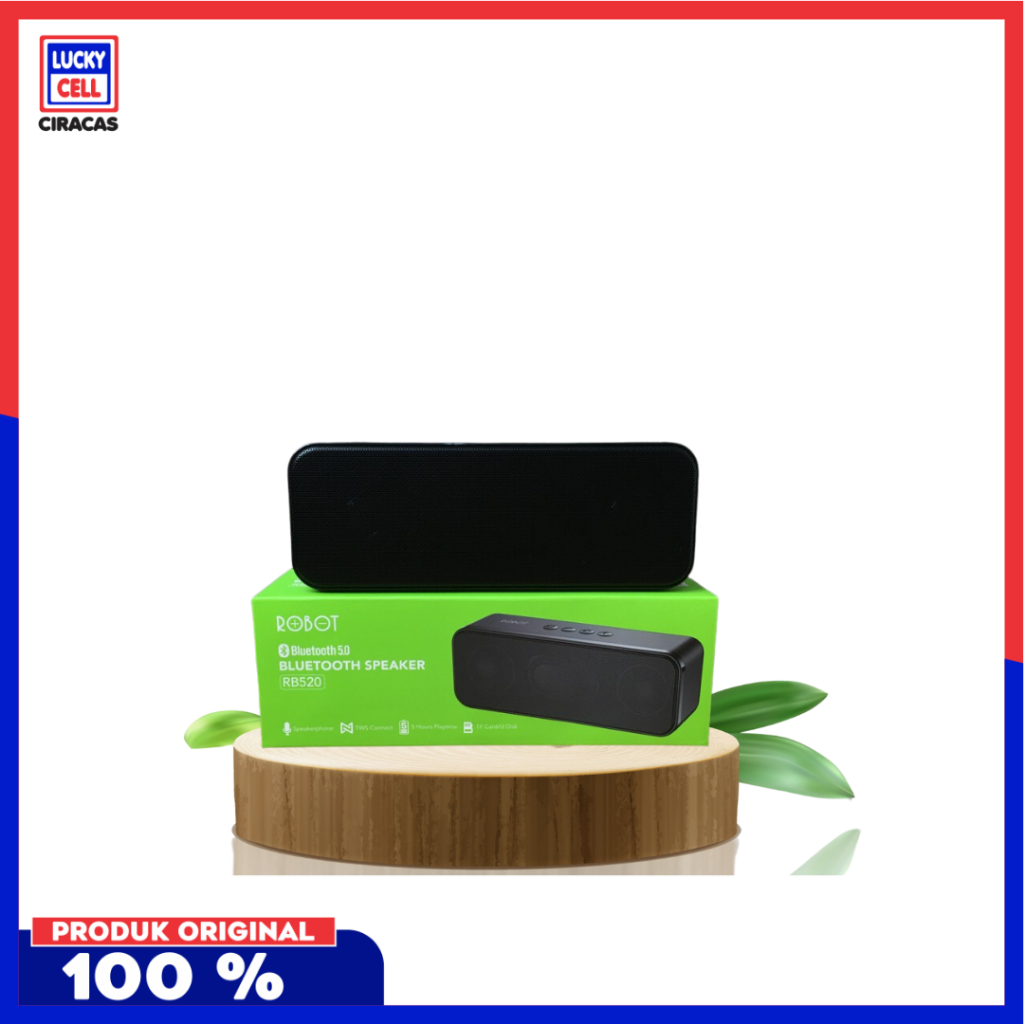 (COD) Speaker Bluetooth Robot RB525.0 Portable Audio Wireless Super Bass Stereo Original