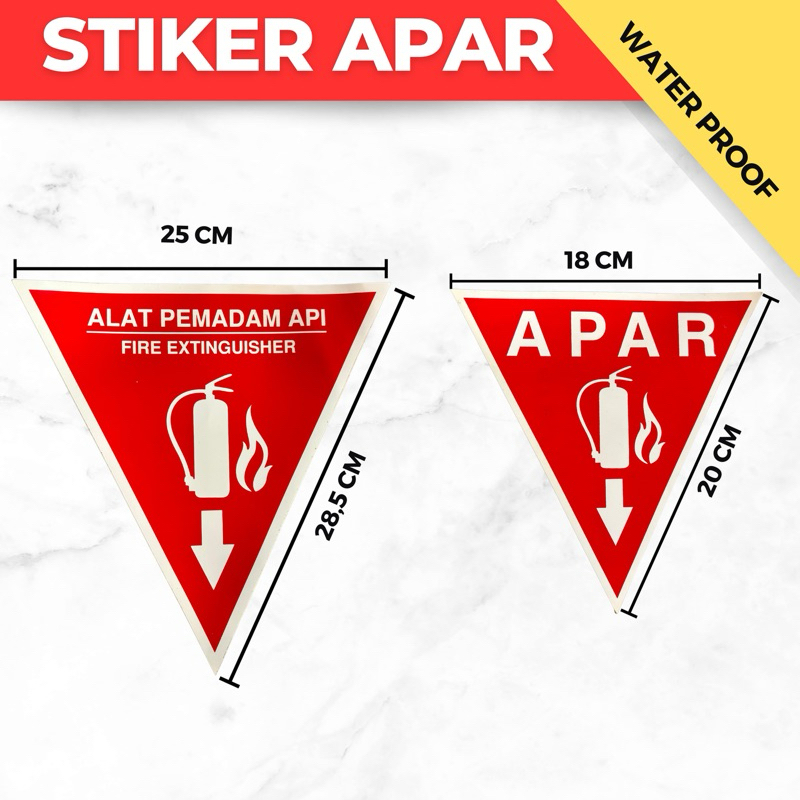 

Stiker Apar segitiga