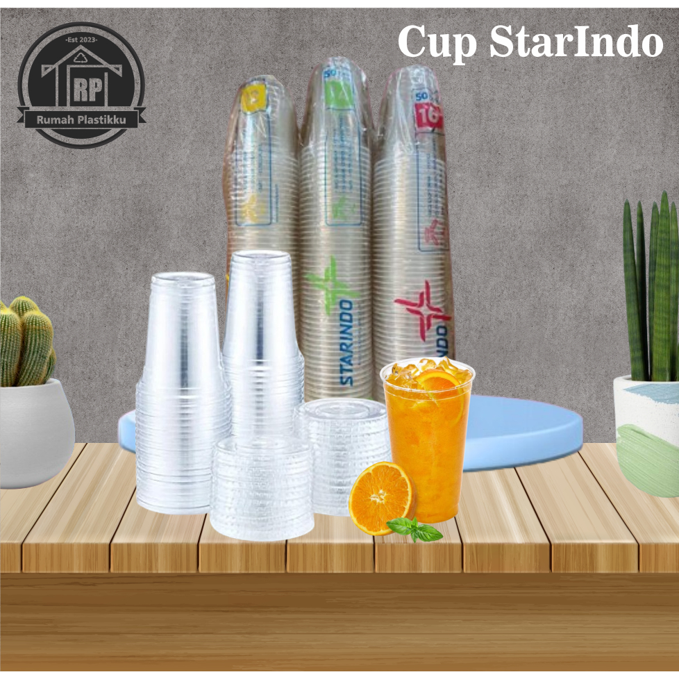 Gelas Cup STARINDO / gelas cup Ukuran 22oz / Polos