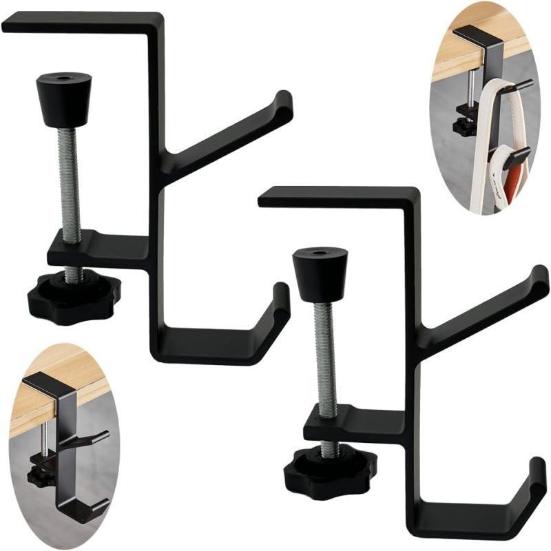 Gantungan Meja Belajar Removable Table Hook Meja Gantungan Tas Meja Adjustable Gantungan Meja Kerja