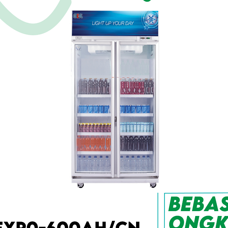 SHOWCASE GEA 2 PINTU EXPO-600AH/CN