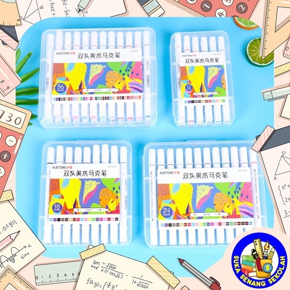 

Marker Double Tip 24 Warna Spidol Warna S223 KODE P5I2