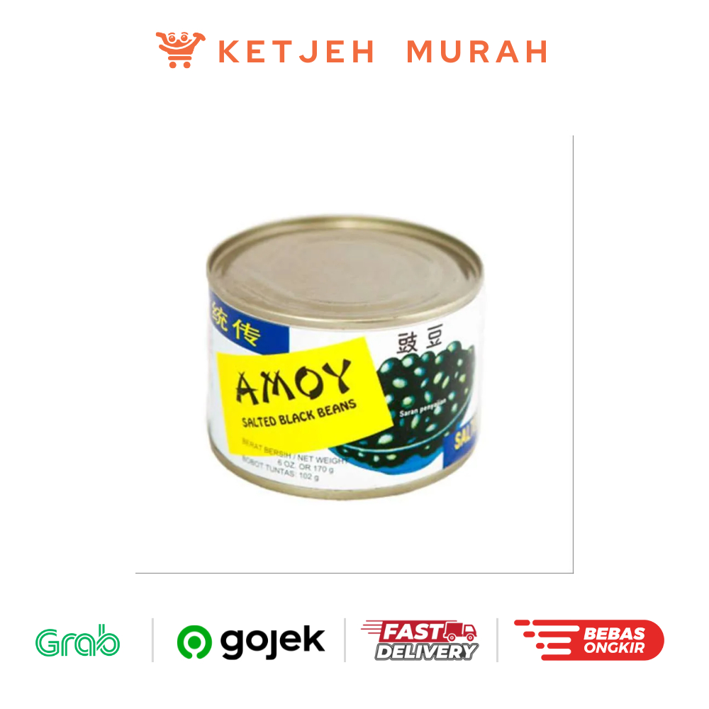 

Amoy Tausi Black Bean Preserved / Kacang Hitam dalam kaleng Tausi 170 Gram