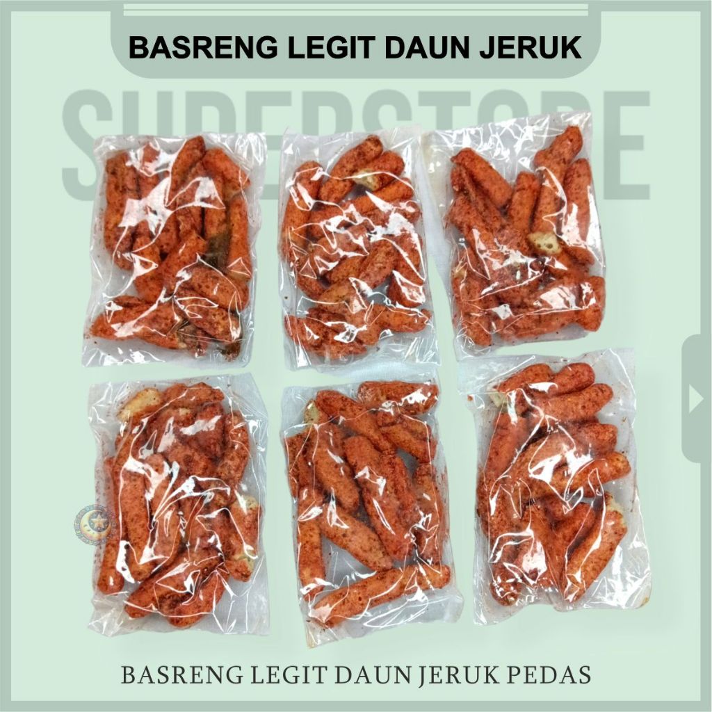 

Basreng Legit Stik Pedas Daun Jeruk Promo Murah Cemilan Kripik Jajanan Snack Makanan Ringan Kemasan Kecil