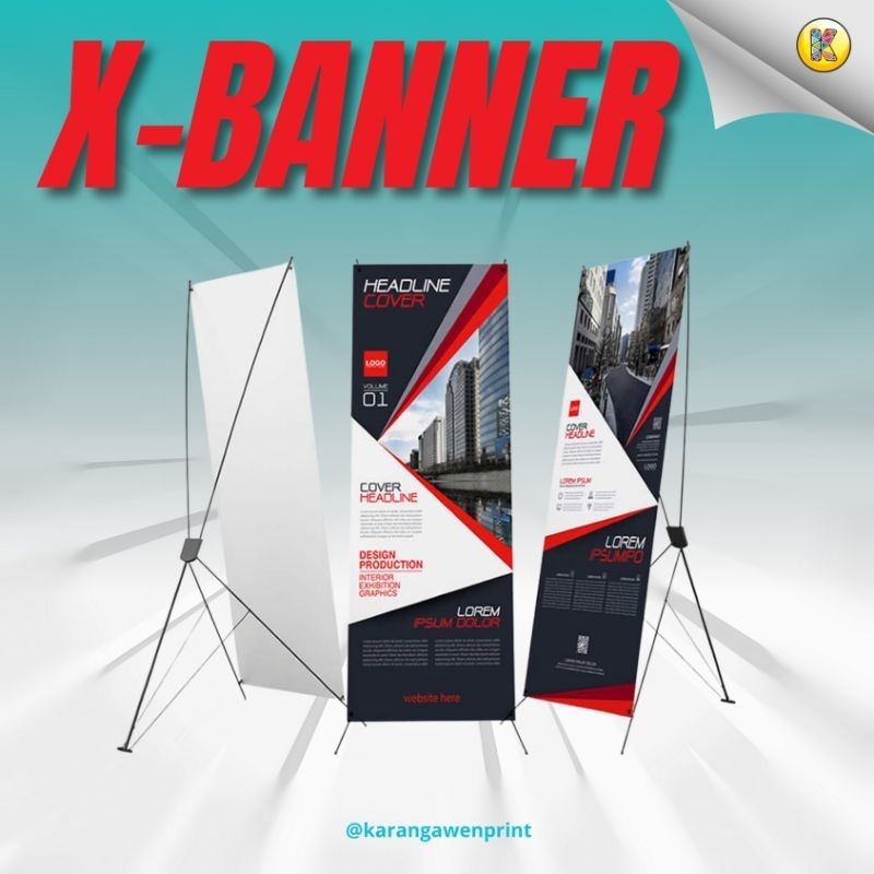 Cetak X Banner / Paket X Banner / Stand Banner