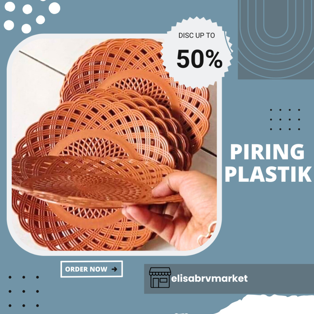 Piring Rotan Plastik | Piring rotan anyam|Piring Rotan Plastik Motif Anyaman Harga perlusin