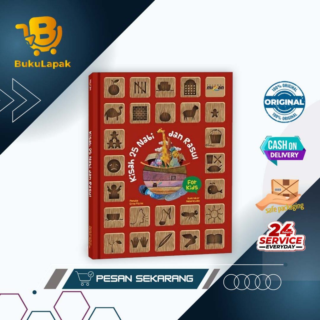 Buku Kisah 25 Nabi Dan Rasul - Hardcover- Buku Cerita Anak - Mizan