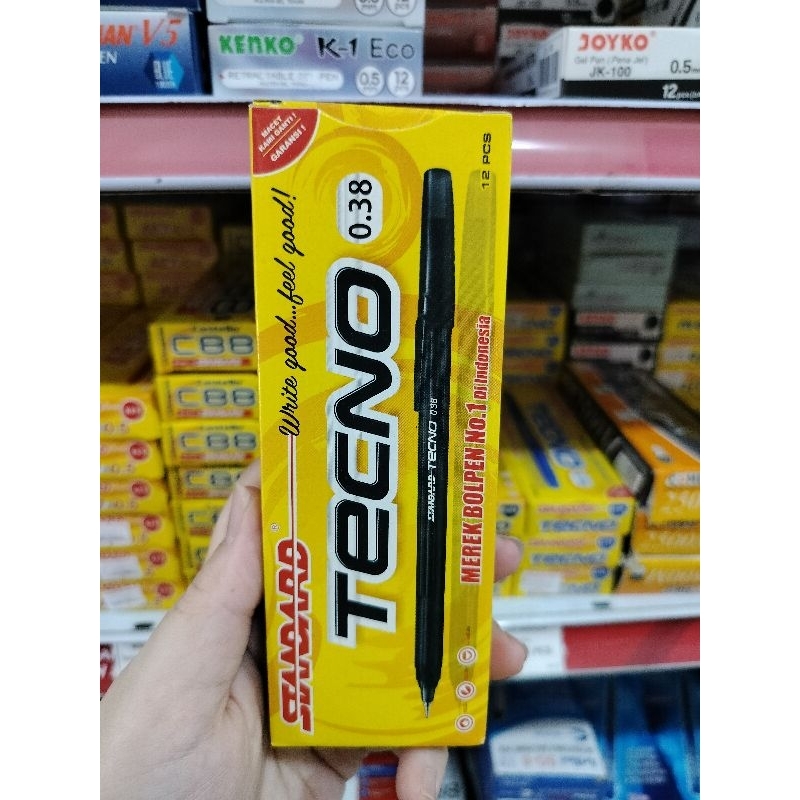 

Pena Standard Tecno Hitam 0.38 ( box)