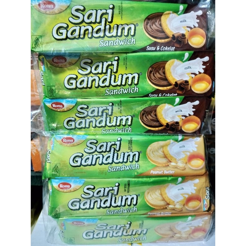 

Roma Sari Gandum Sandwich 108 Gram