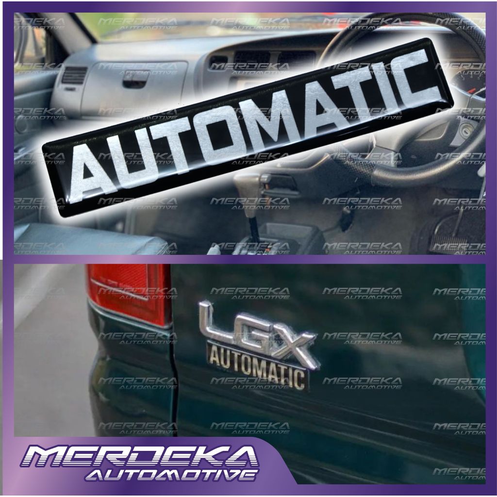 emblem timbul automatic toyota kijang kapsul | emblem automatic untuk mobil