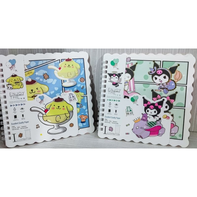 

Buku note book spiral motif sanrio