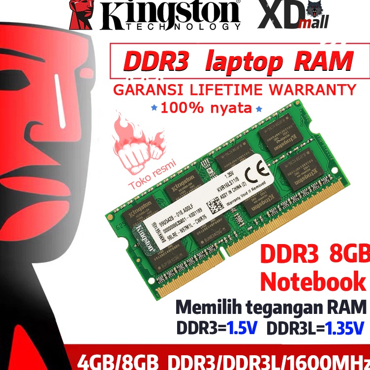 KODE G16L Memory Ram laptop kingston SODIMM DDR3 DDR3L 4GB 8GB ORIGINAL notebook ram 16MHZ PC128