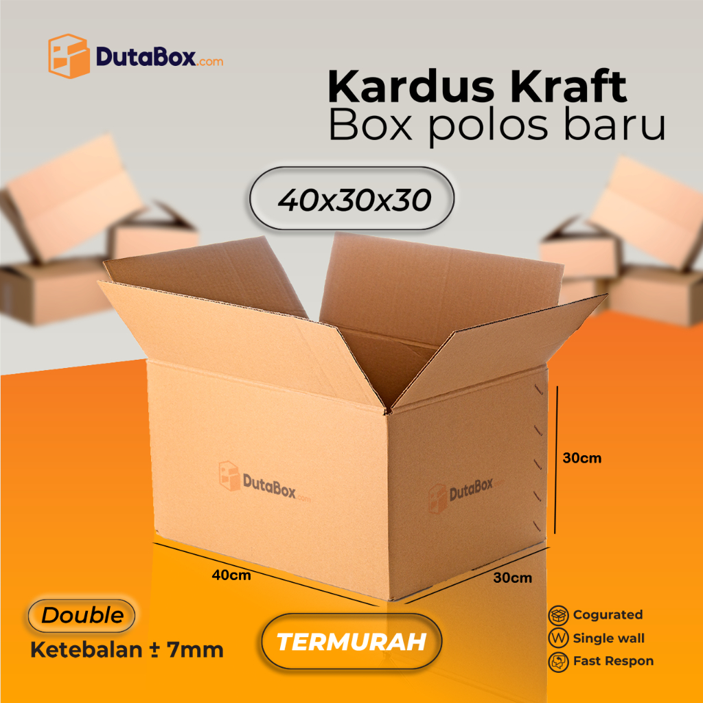 

Kardus Box Baru 40x30x30 ( Double Wall ) Kardus packing