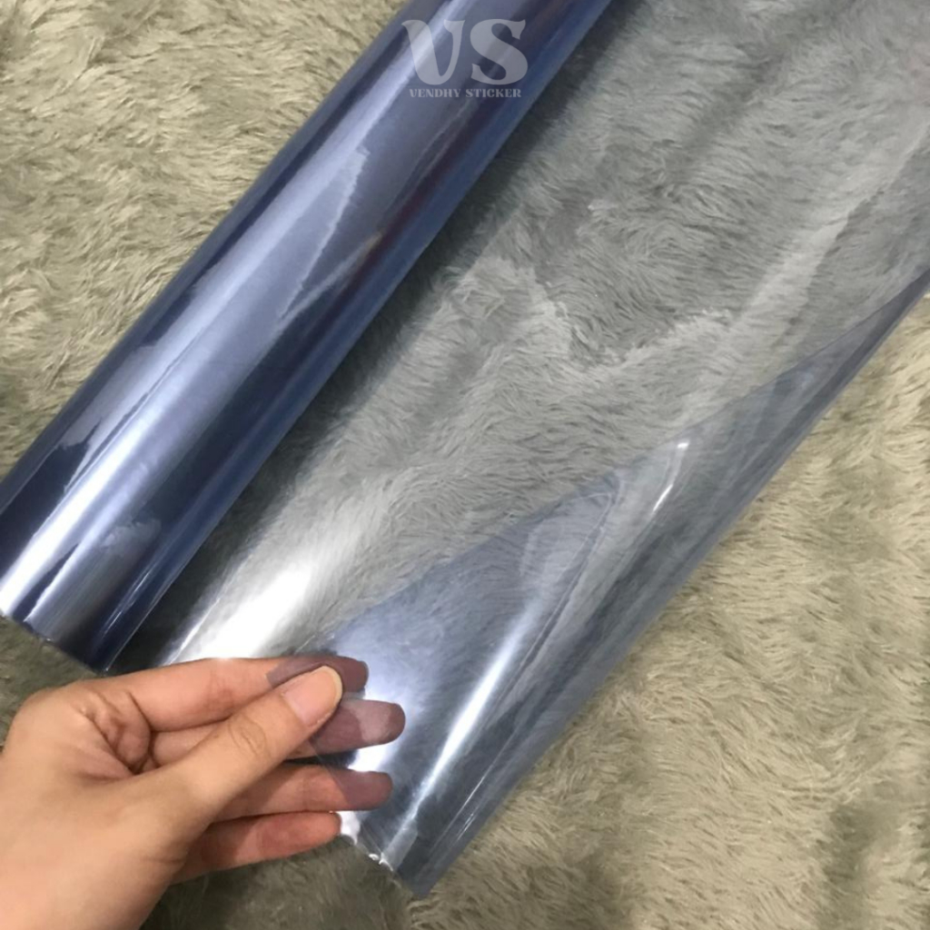 [ROLL] Sticker Skotlet Lampu Mobil Motor Transparant Blue I Stiker Skotlet Headlamp Biru Transparan