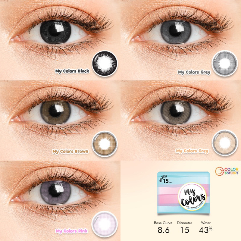 Softlens MY COLORS 15 MM Normal By Omega / Soflen My Colors / My Colors By Omega / My Color / Soflen