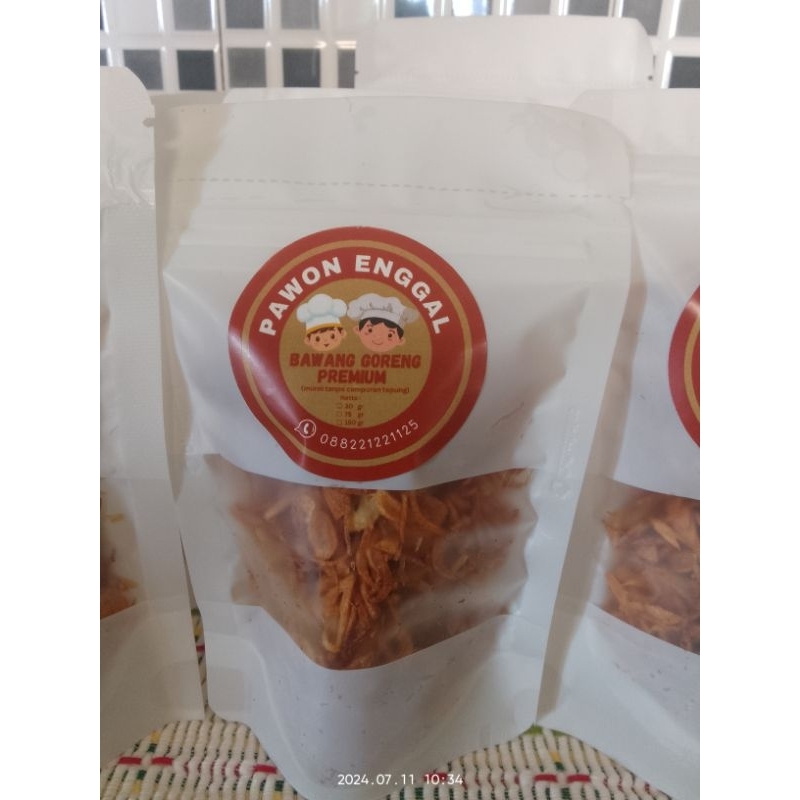 

Bawang Goreng Premium 100% Murni Tanpa Campuran Tepung Kemasan 75 gram