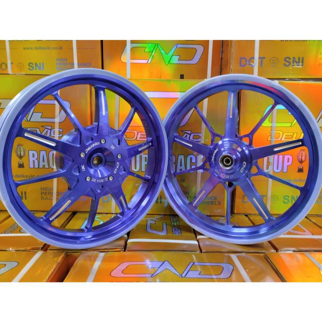 Velg DND Delkevic XSPEED palang 10 Beat/Vario110/Scoopy Ring 14/ Genio Ring 14/Spacy Ring 14 Biru/Me