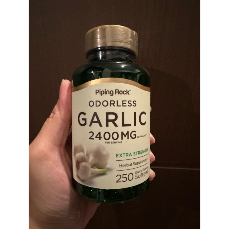 pipingrock garlic odorless 2400mg 2400 mg 250 caps
