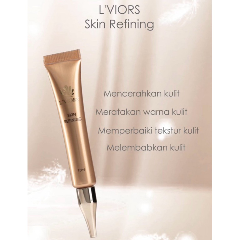 KODE J93U LViors Skin Refining foundation wajah menjadi Halus cerah serta meratakan warna kulit waja