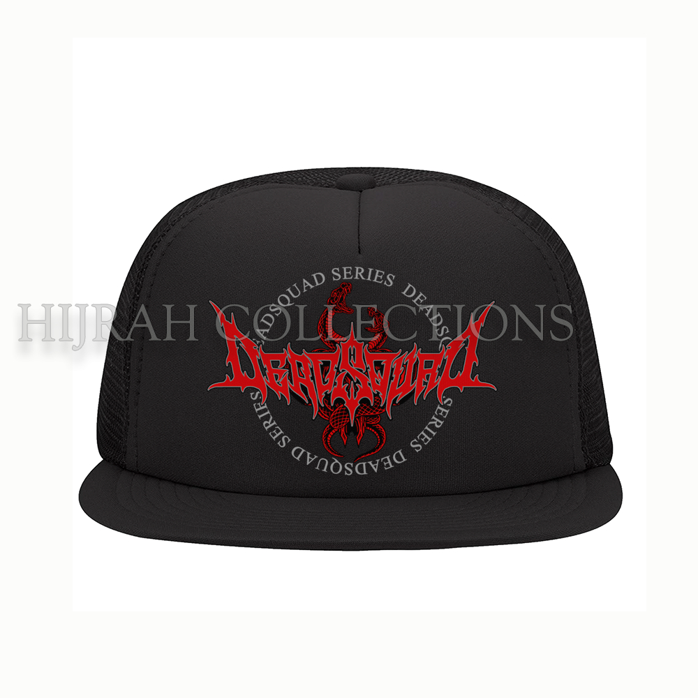 Topi Snapback DEADSQUAD Topi Trucker jaring Premium distro topi Musik Topi Band indonesia Metal