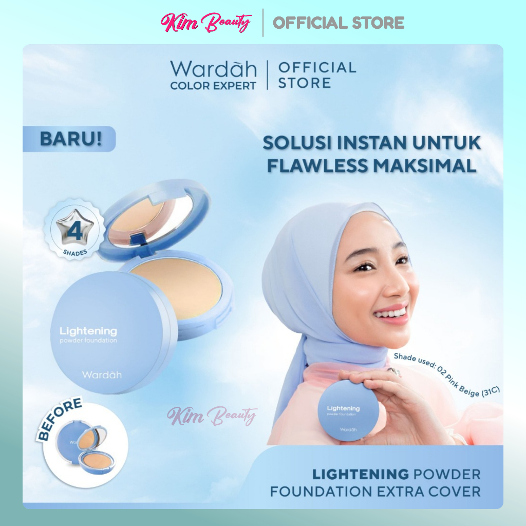 Wardah Lightening Powder Foundation Extra Cover