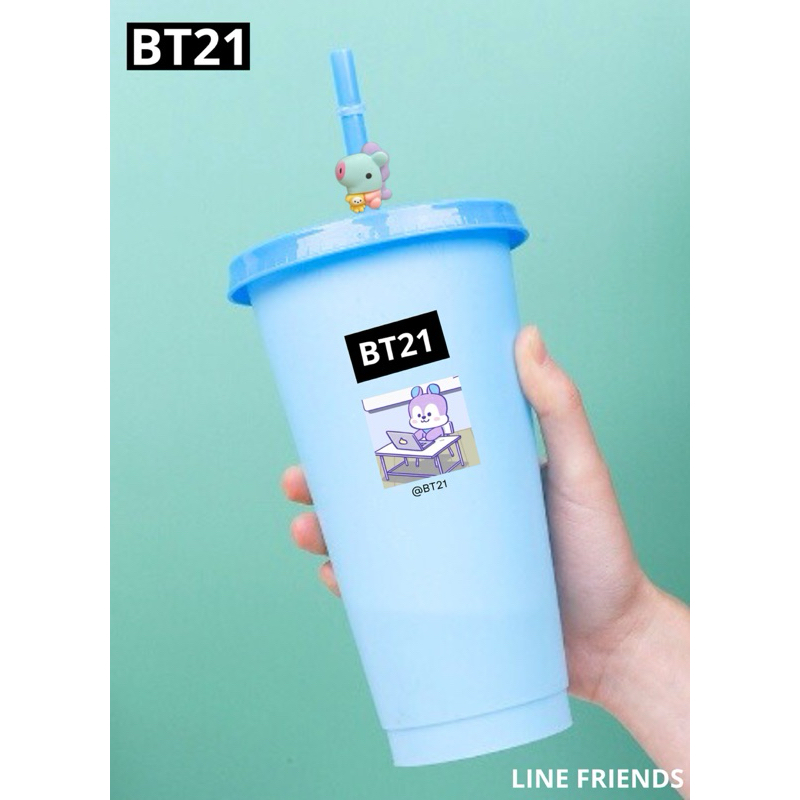 tumbler bt21 mang tumbler bts tumbler bt21 tumbler glass bt21 tumbler glass sedotan bt21 tumbler vir