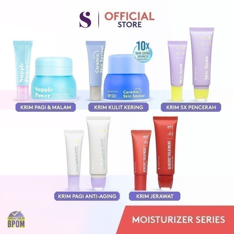 KODE E82L SOMETHINC Moisturizer Series Ceramic Skin Saviour Supple Power Bomb Skin Goals Moisturizer