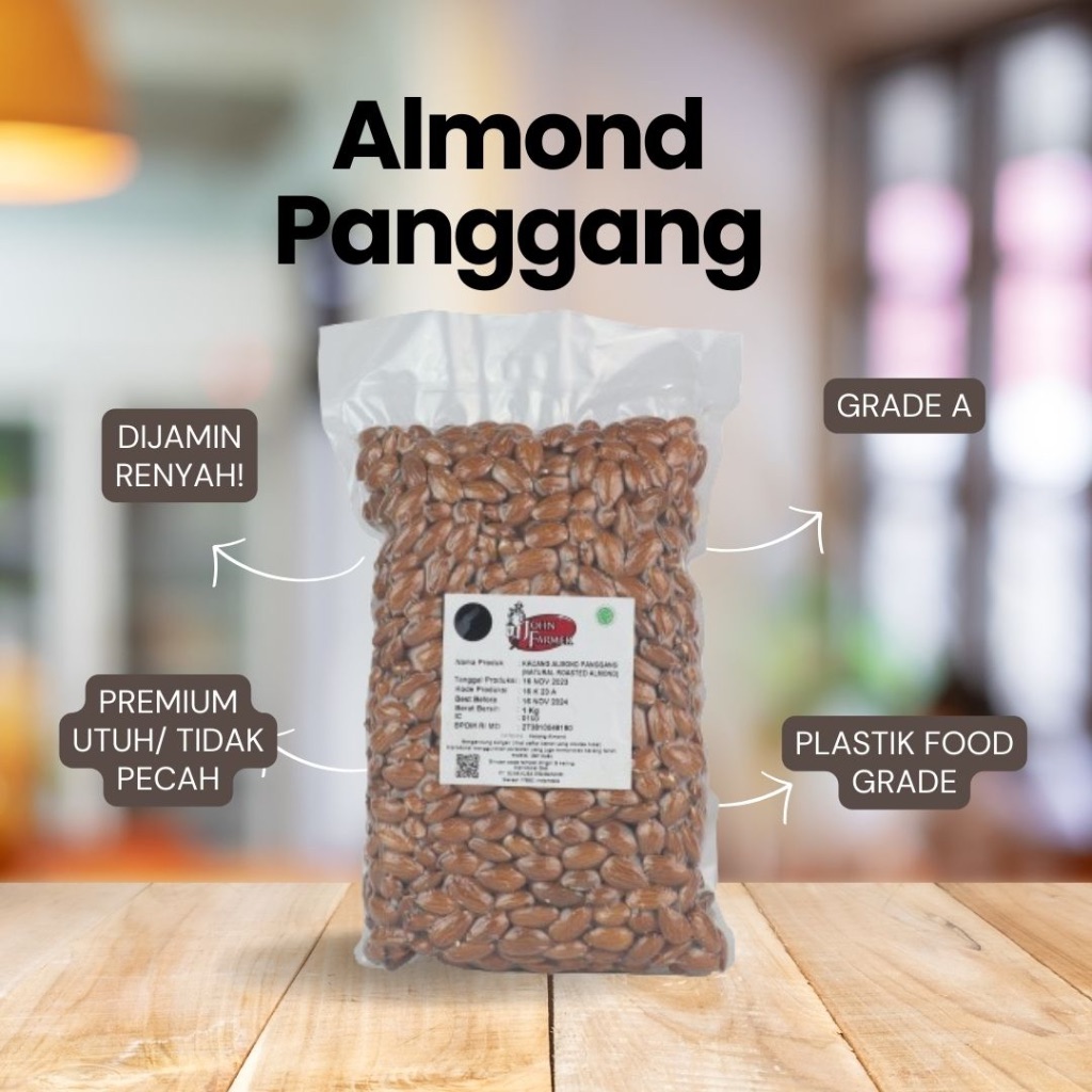 

John Farmernuts - Almond Roasted TERMURAH TERBAIK