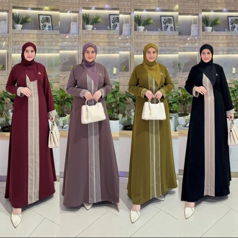 Gamis Original Zahra Khanza Dress Simpel Elegant